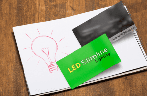 LED Slim Logo Design